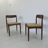 Vintage Danish Dining Chairs in Teak by H.W. Klein for Bramin, Set of 2