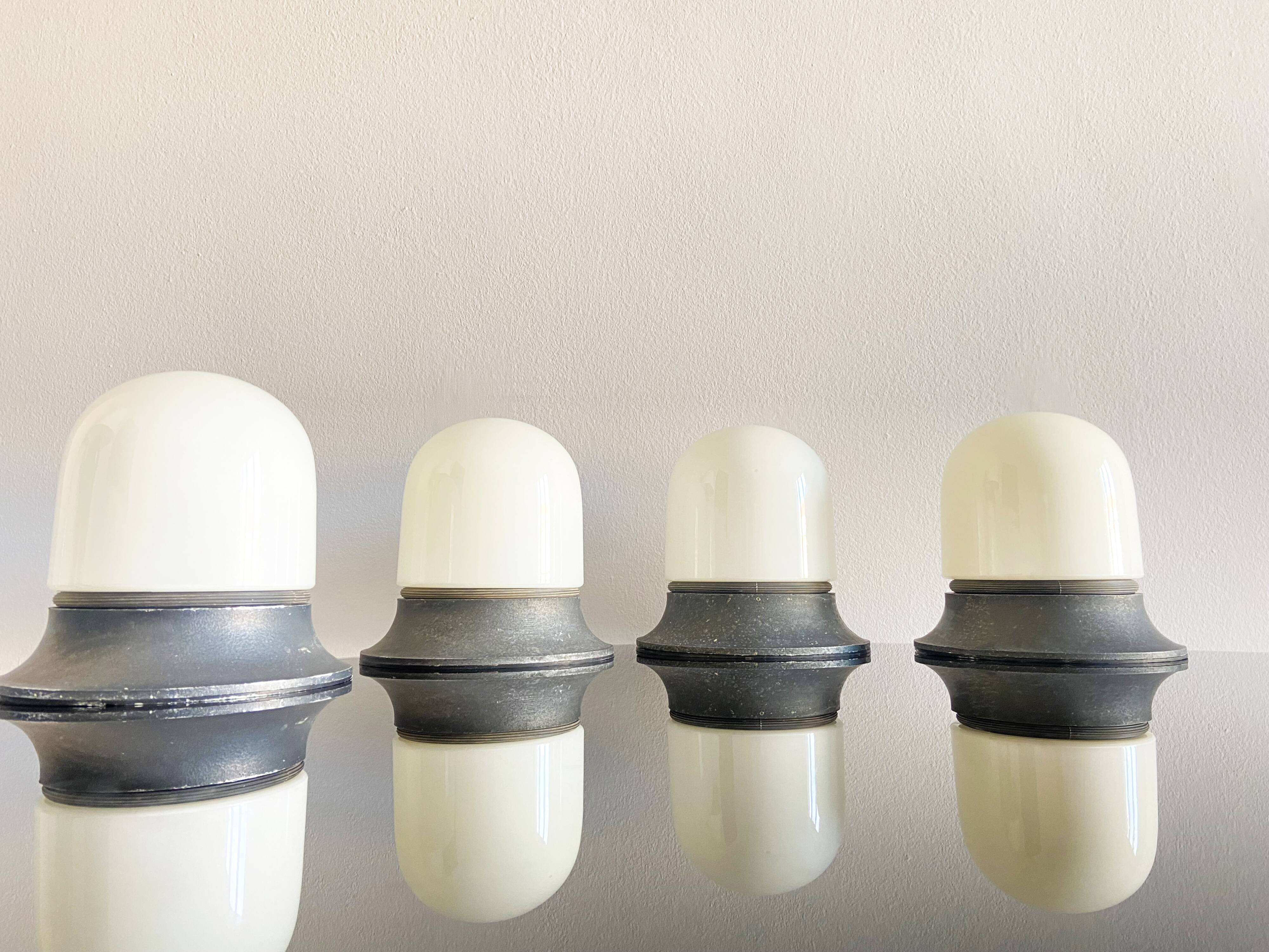 Set of 4 lamps artemide, italy 1970s