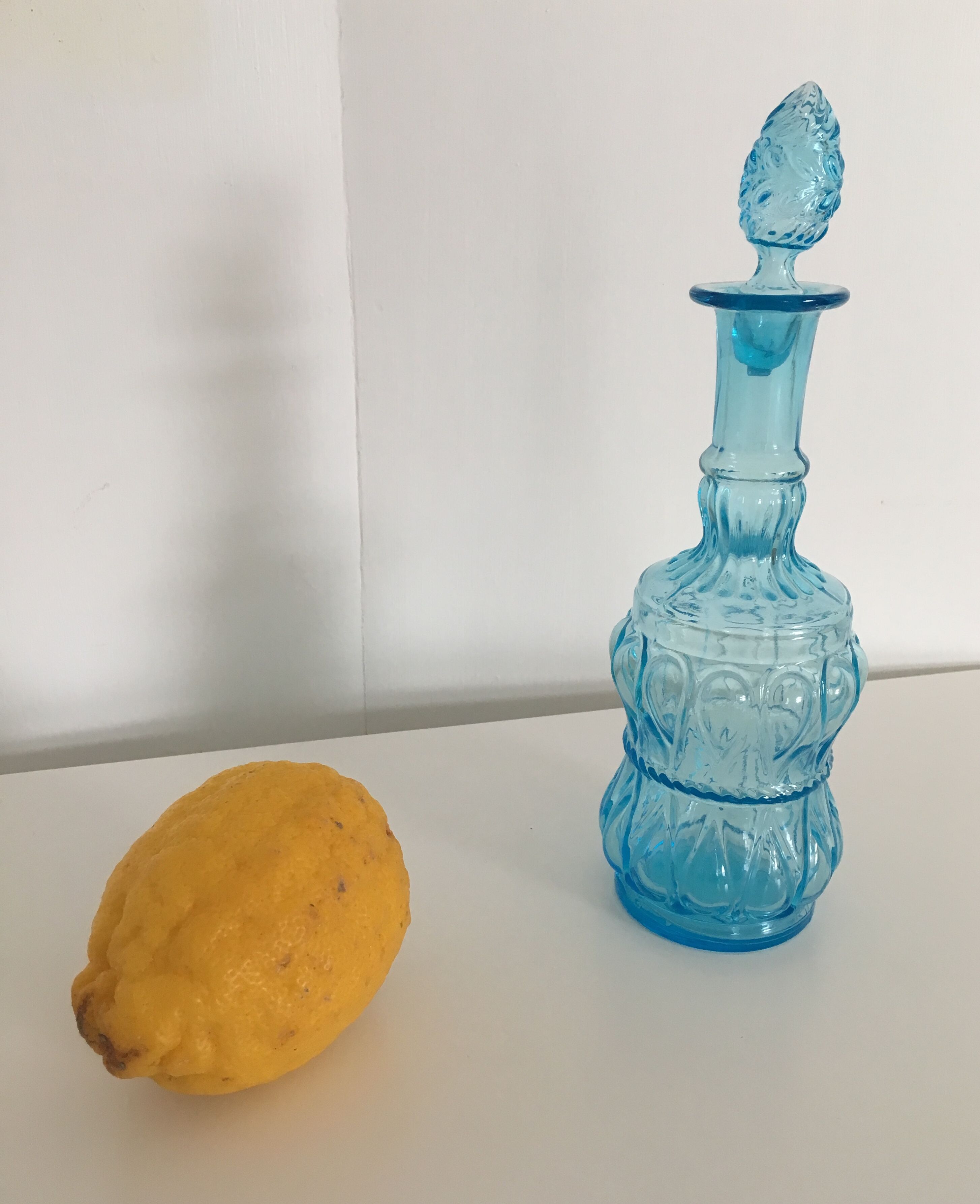 Blue carafe Empoli 70's