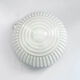 White glass plafond Polam Wikasy, Poland 1970s.