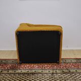 Yellow corduroy modular sofa, 1970s, set of 7