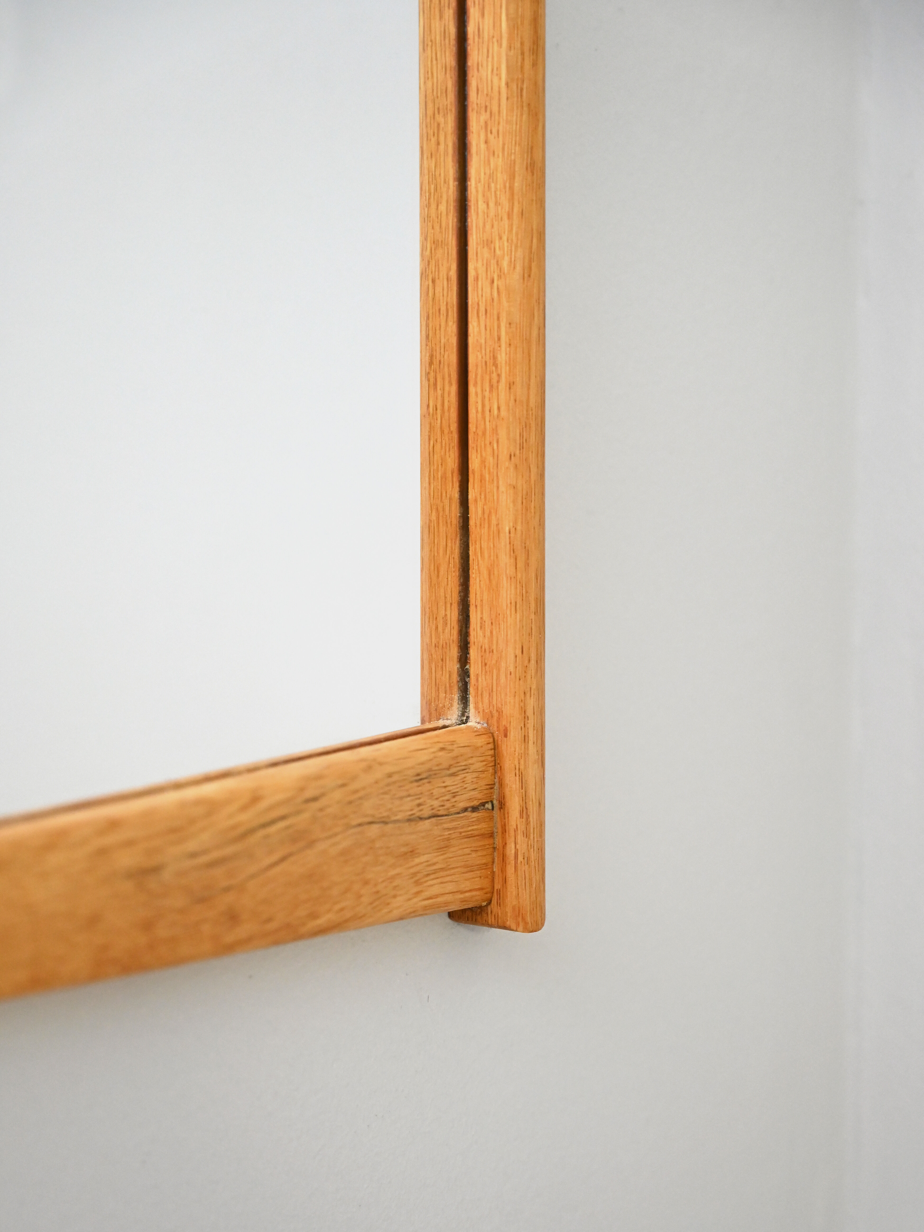 Scandinavian oak mirror