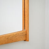 Scandinavian oak mirror