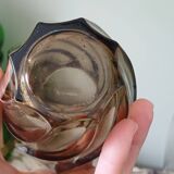 Twisted glass vase