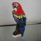 Glazed ceramic parakeet signed Maillard