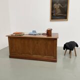 1950s walnut counter or desk