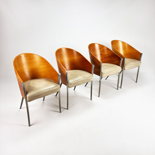 Set de 4 chaises King Costes Dining par Philippe Starck pour Aleph, années 1980