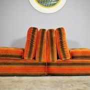 Striped armchairs, 1970s, set of 3