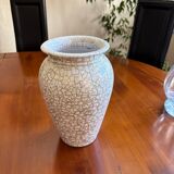 Emerald-colored enameled vase