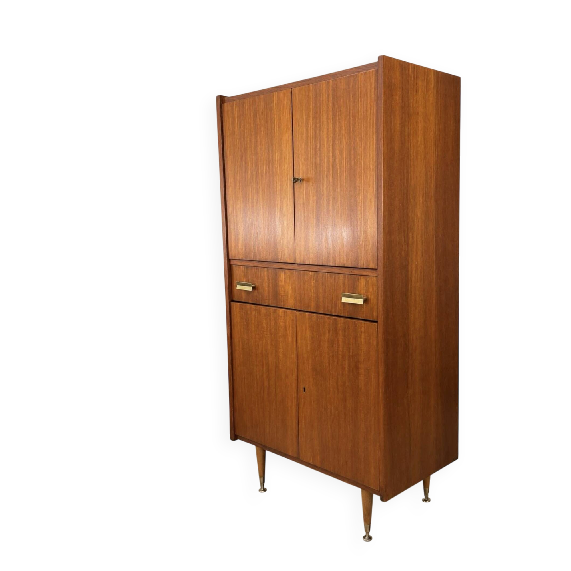 Tall furniture / Vintage teak cabinet - Scandinavian style - 1960s