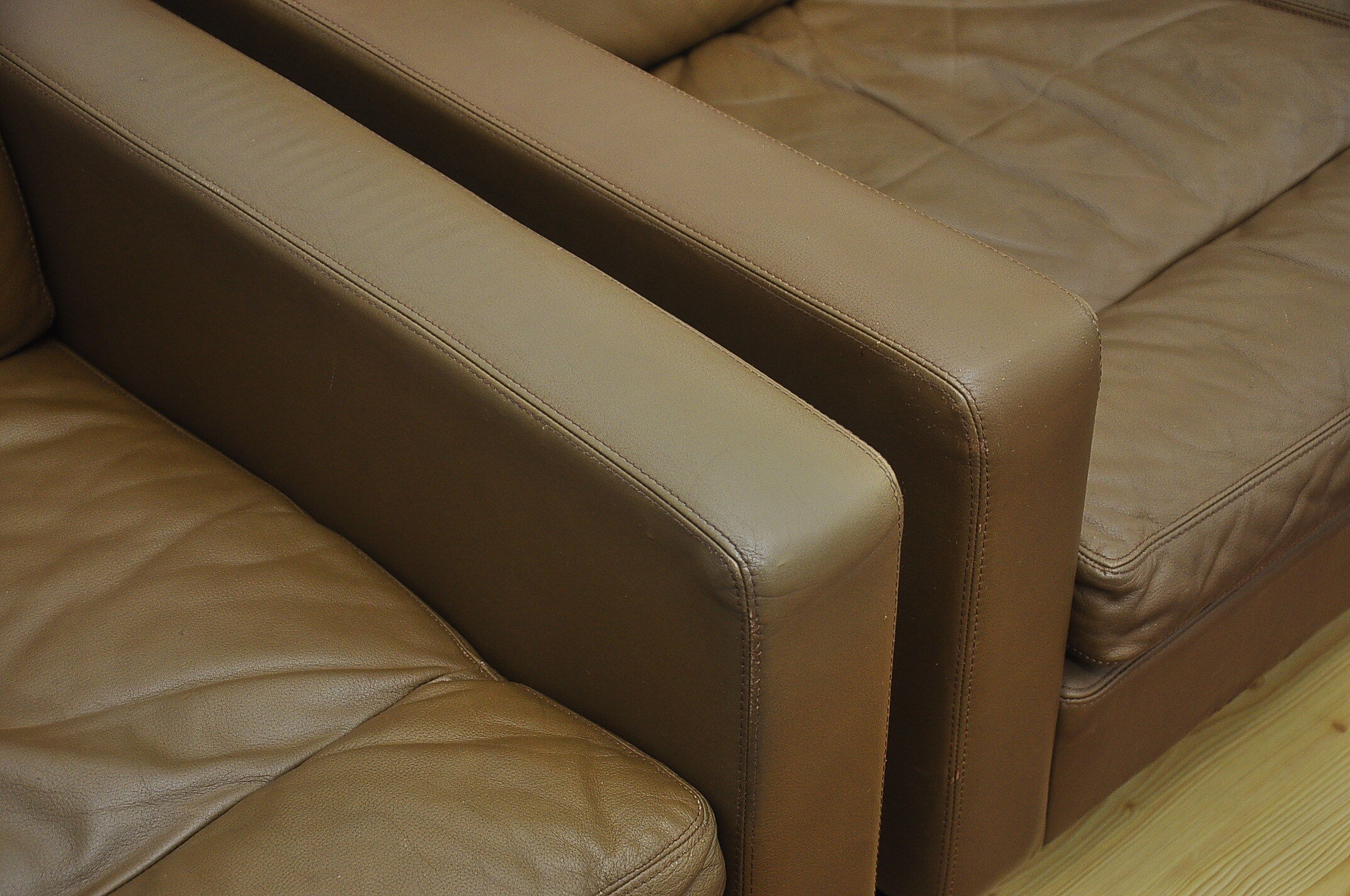 Leather sofa and armchair by Hans Peter Piehl for Wilkhahn, 1960s