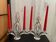 Pair of crystal candlesticks