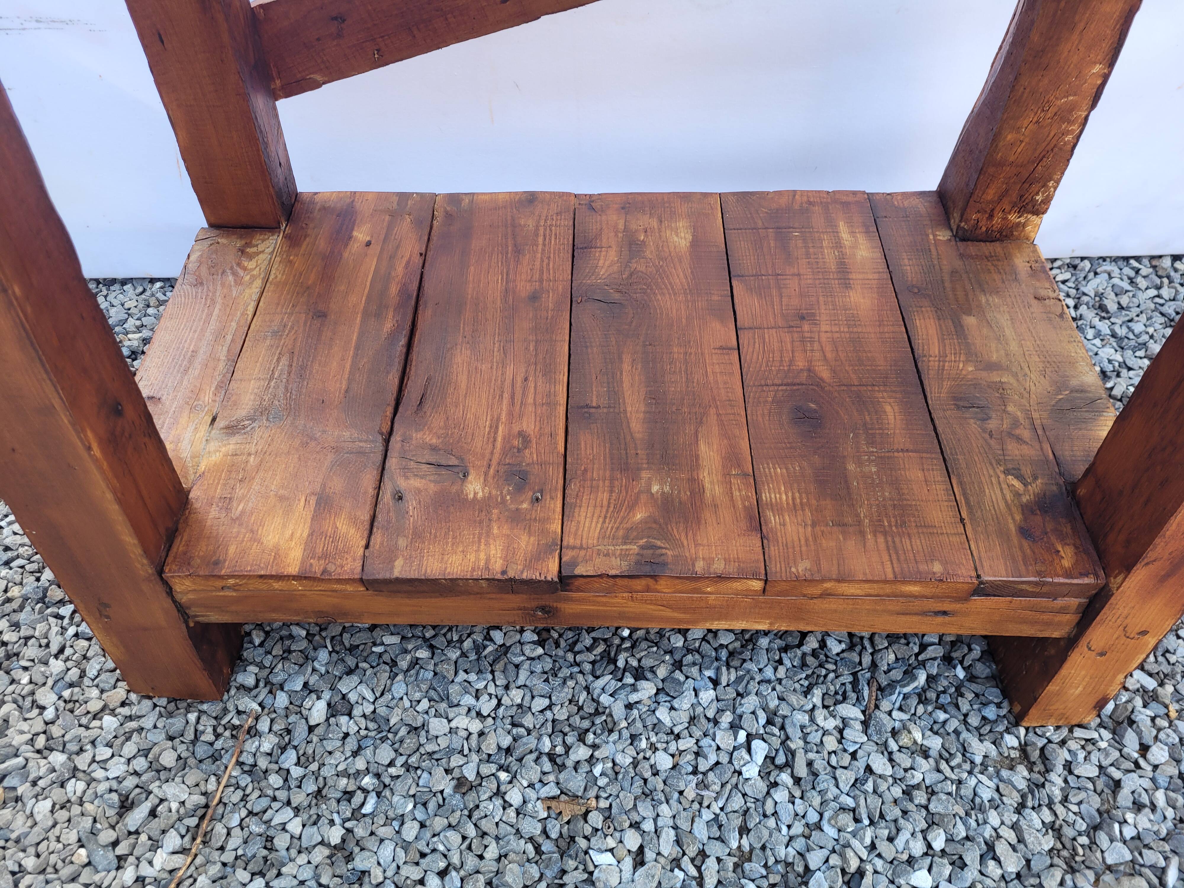 Wooden workbench 101×90cms with 1 drawer
