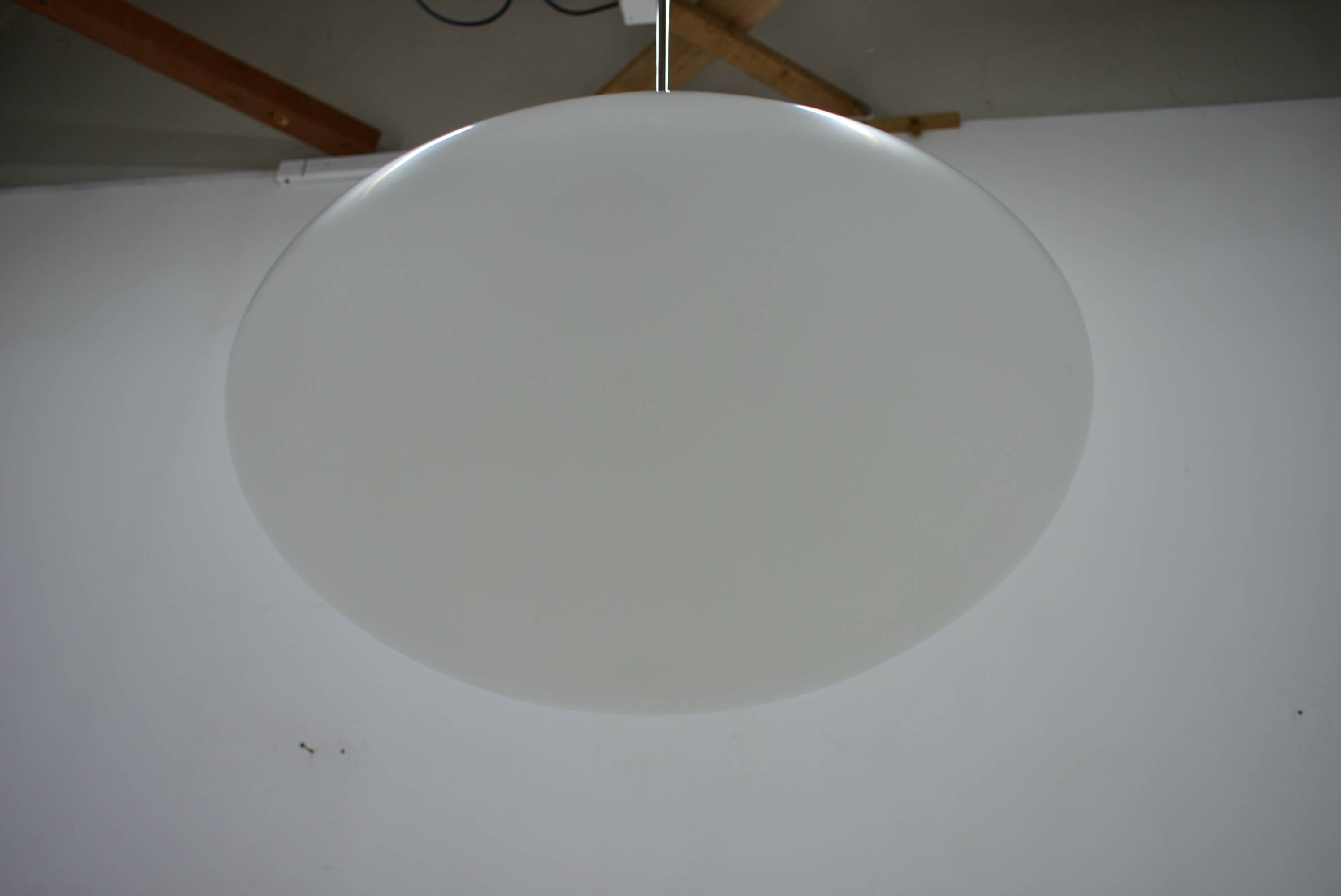 Mid-Century Glass Pendant by Jaroslav Bejvl for Kamenicky Senov, 1960's