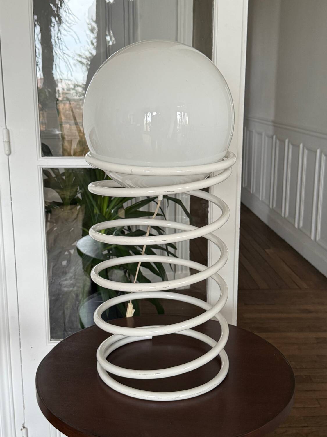 Rare vintage spiral lamp, size 70 cm