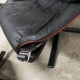 Set of armchair + ottoman viking p97 by Sigurd Russell for Poltrona Frau