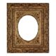 Old frame view rectangle or oval wood gilded stucco 58x48 cm SB108