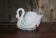 Jardinière céramique cygne, cache-pot cygne, vide poche