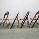 Set of Four Bauhaus Folding Chairs B751 by Ligna, Czechoslovakia 1930s