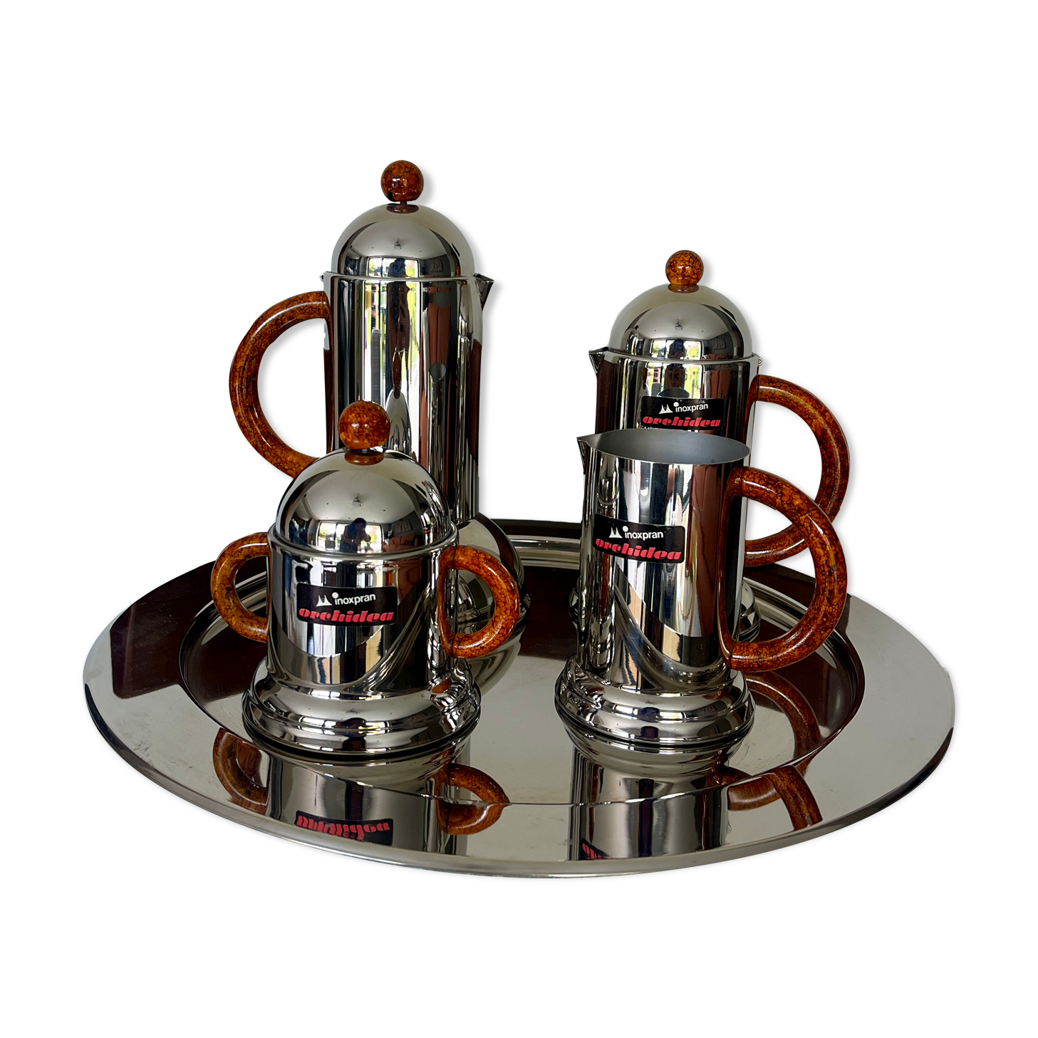 Coffee set by Inoxpran, Italy 1980s