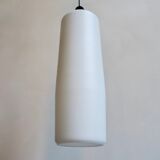 Suspension vintage "Tube" opaline blanche