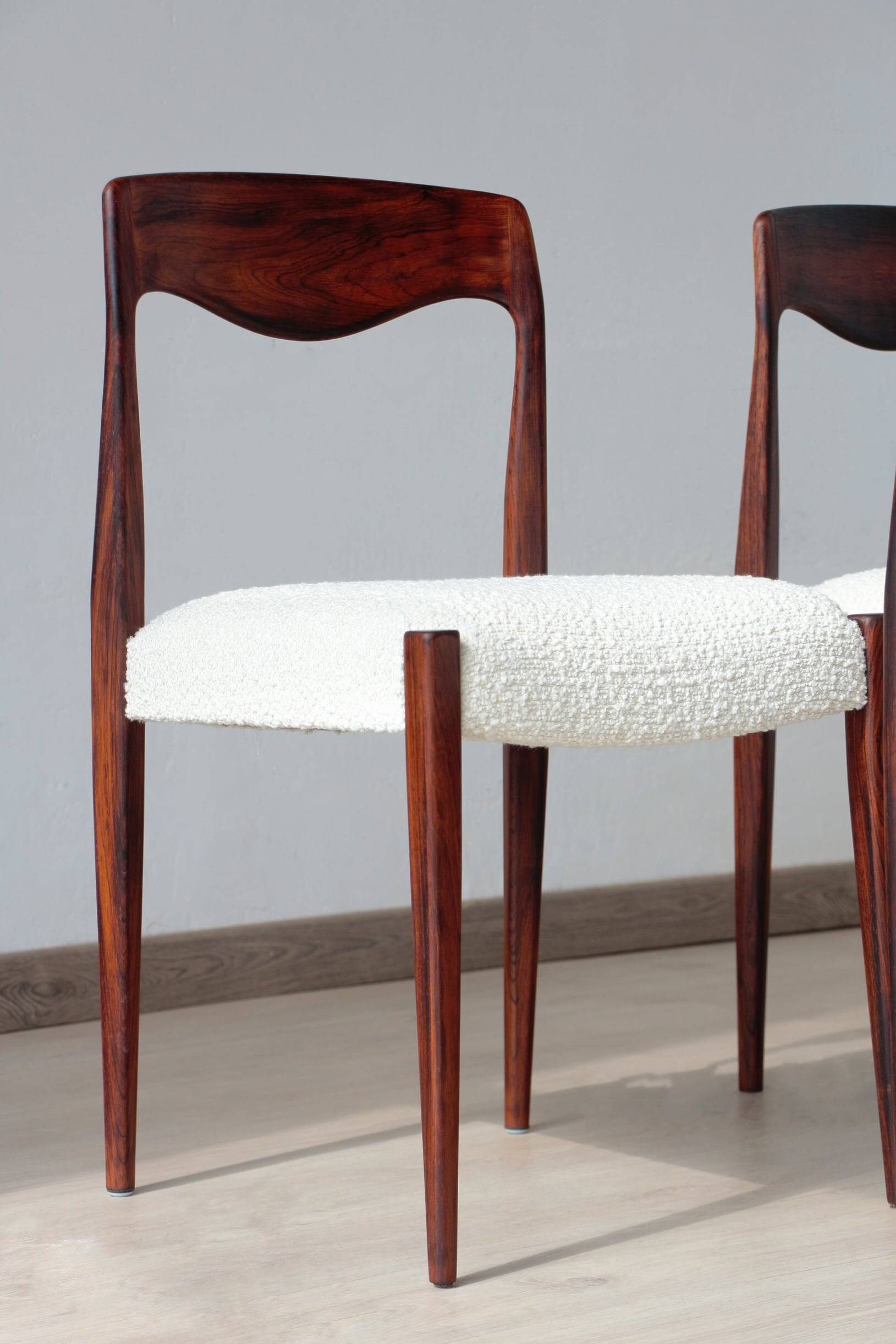 Set of 4 Scandinavian rosewood chairs – Otto Møller style | Vintage