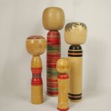 Lot of 4 Japanese KOKESHI dolls