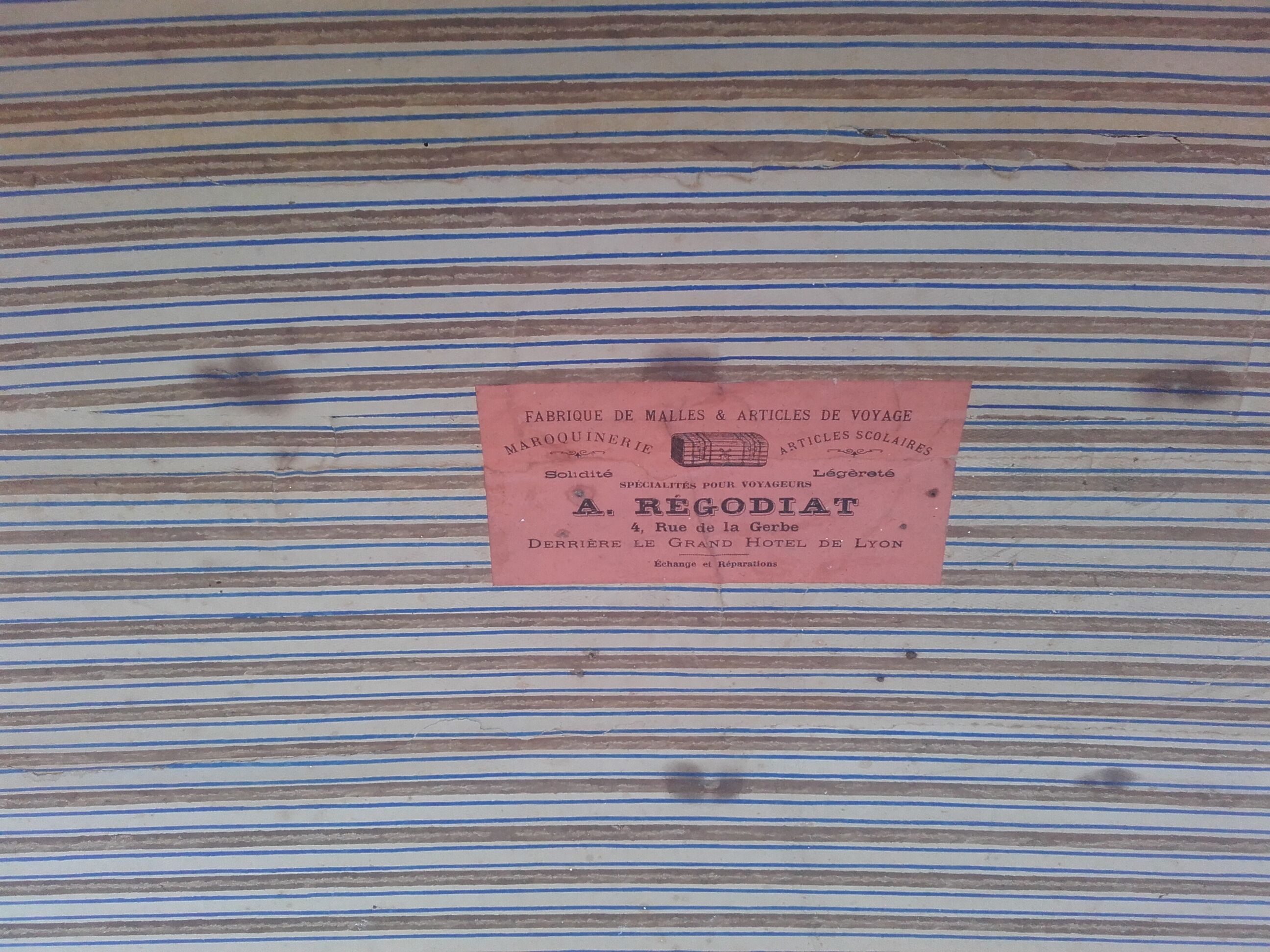 Old travel trunk