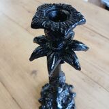 Black metal candle holder/candlestick