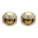 Pair of wall sconces in brass and amber glass by Limburg, Germany, 1960s.