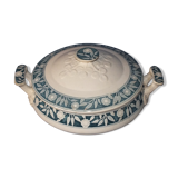 Soupière légumier ancien Creil et Montereau Labrador service Varsovie