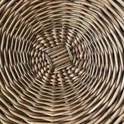 Rattan storage pouffe from the 60s-70s.