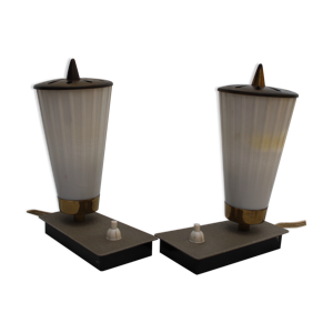 paire de lampes vintage