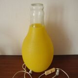 Old decorative bottle lamp vintage bottle lamp 70s