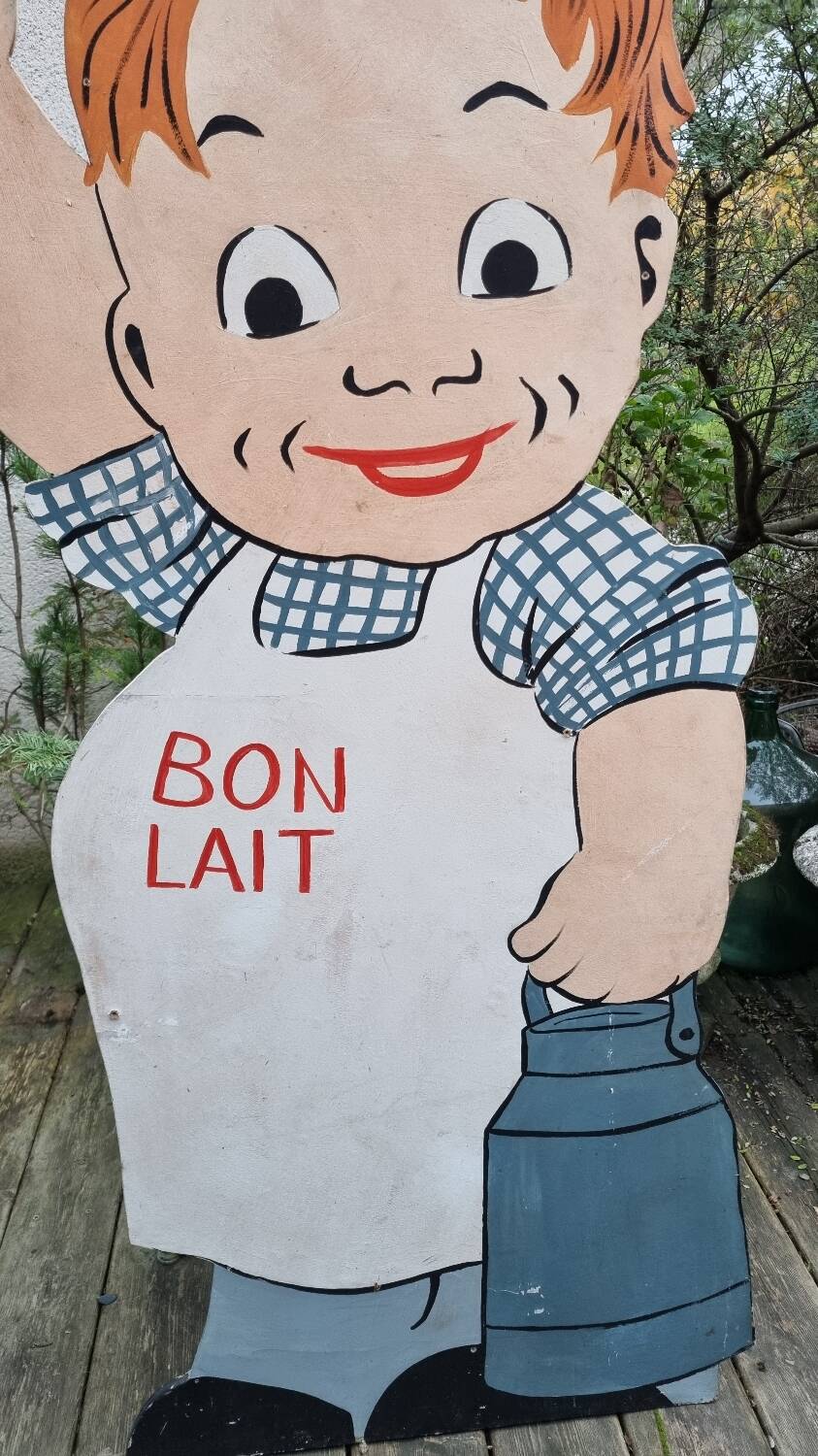 Very large old advertising panel or sign