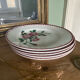 Set of 5 old flat plates Epernay Sarreguemines Digoin