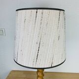 Lampe bois tourné années 70