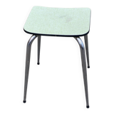 Light green formica and steel stool from the 1980s.