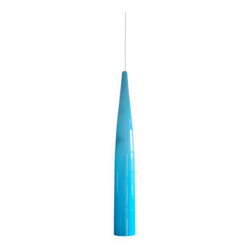 Suspension XXL en verre de Murano bleu, Alessandro Pianon,Vistosi,1960