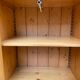 Scandinavian tall solid wood wardrobe with hanging space