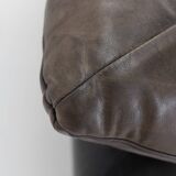 1970s Wiener Werkstätte Brutalist Letaher Adjustable Armchair