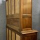 Buffet two bodies Louis XVI in solid walnut with blond patina around 1880-1900