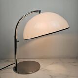 Table Lamp in Chrome And White Acrylic Diffuser, Italy 1970's