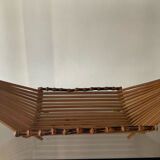 Duo of vintage wooden baskets