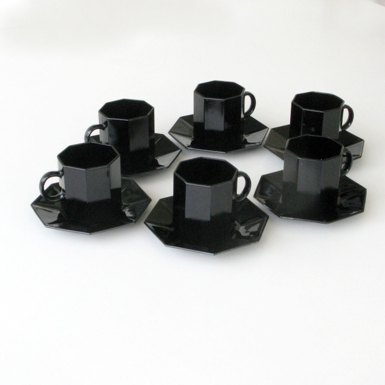 Coffee or tea service ARCOROC OCTIME - Black France
