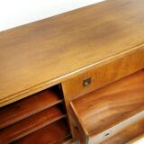 Art deco oak sideboard military campaign heals