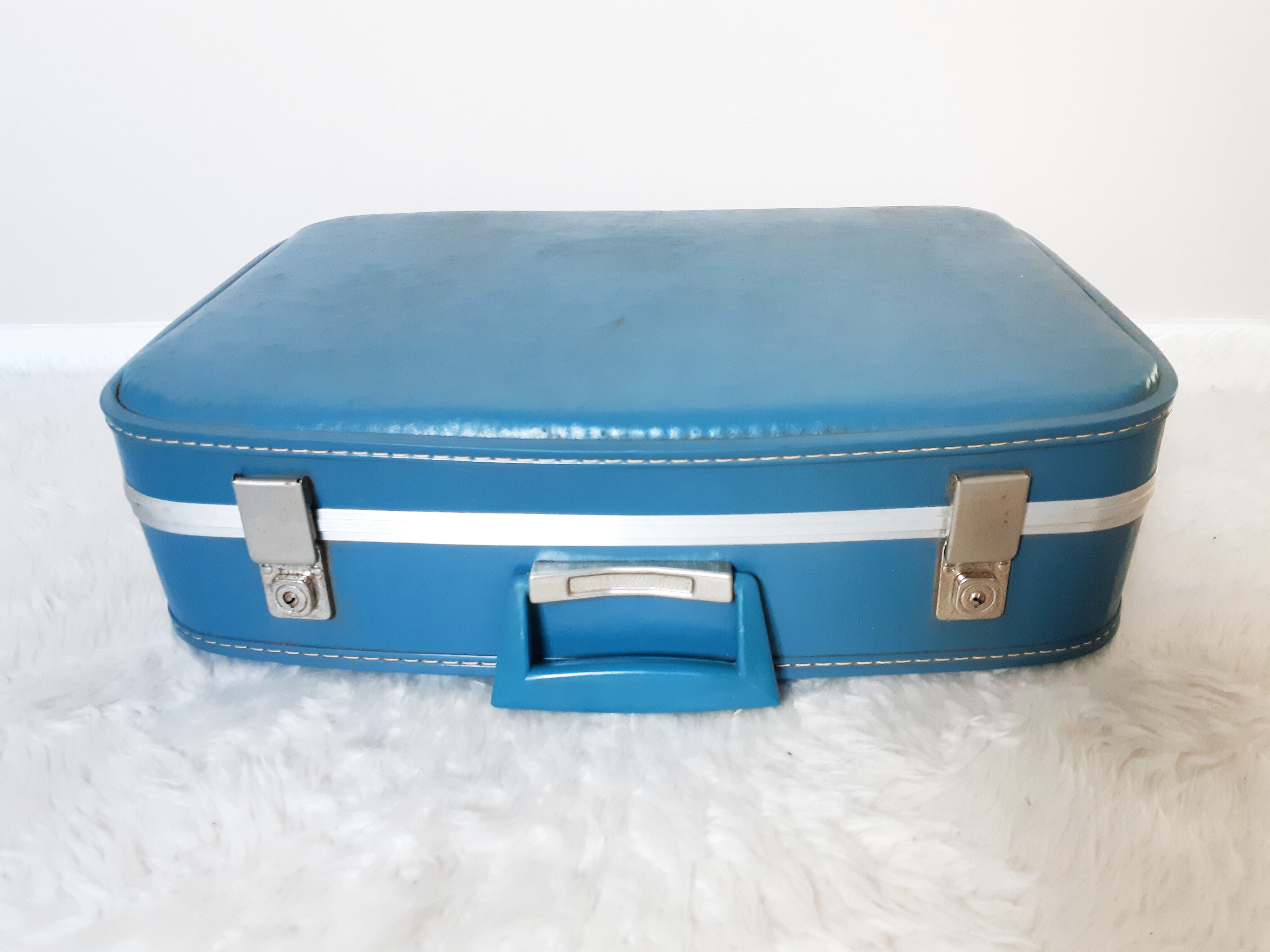 Blue "Hotesse" suitcase