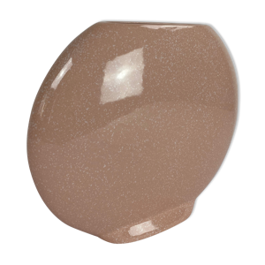vase rond moucheté rose
