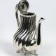 Silver-plated metal verseuse with twisted ribs – Victor Saglier, Paris, late 19th century.