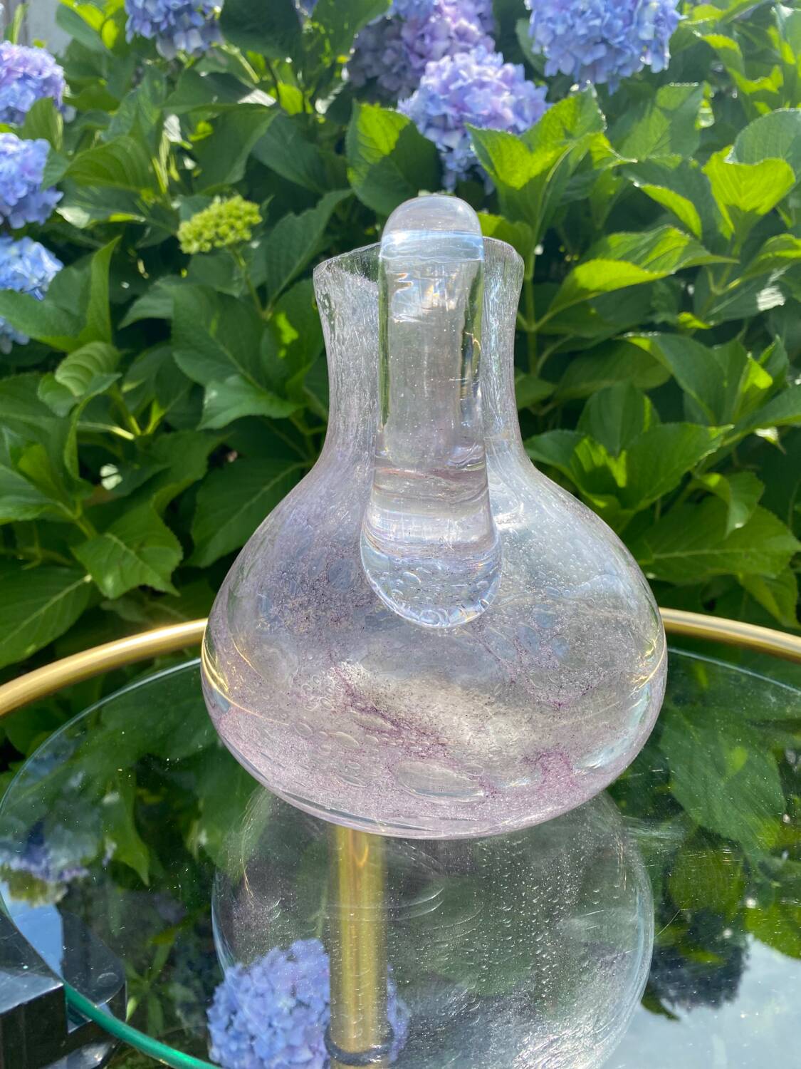 Carafe and glasses crystal glassworks of the popes